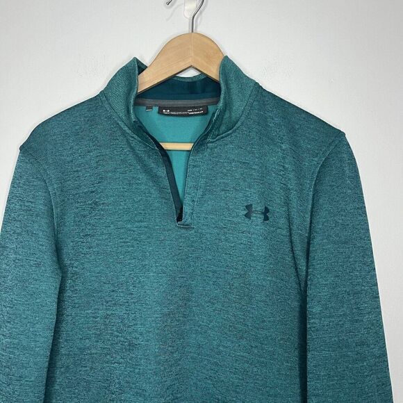 Under Armour Green Storm Coldgear 1/4 Zip M - Picture 2 of 3